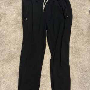 Vuori Men's Black Joggers with Drawstring